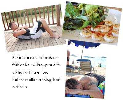 Försök att få en bra balans mellan träning, kost och vila så mår du som allra bäst!